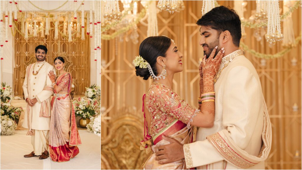 Bride Diya and groom Pritham during their Indian wedding ceremony at The Ingleside Hotel in Pewaukee, Wisconsin, photographed by Shan Photography 4