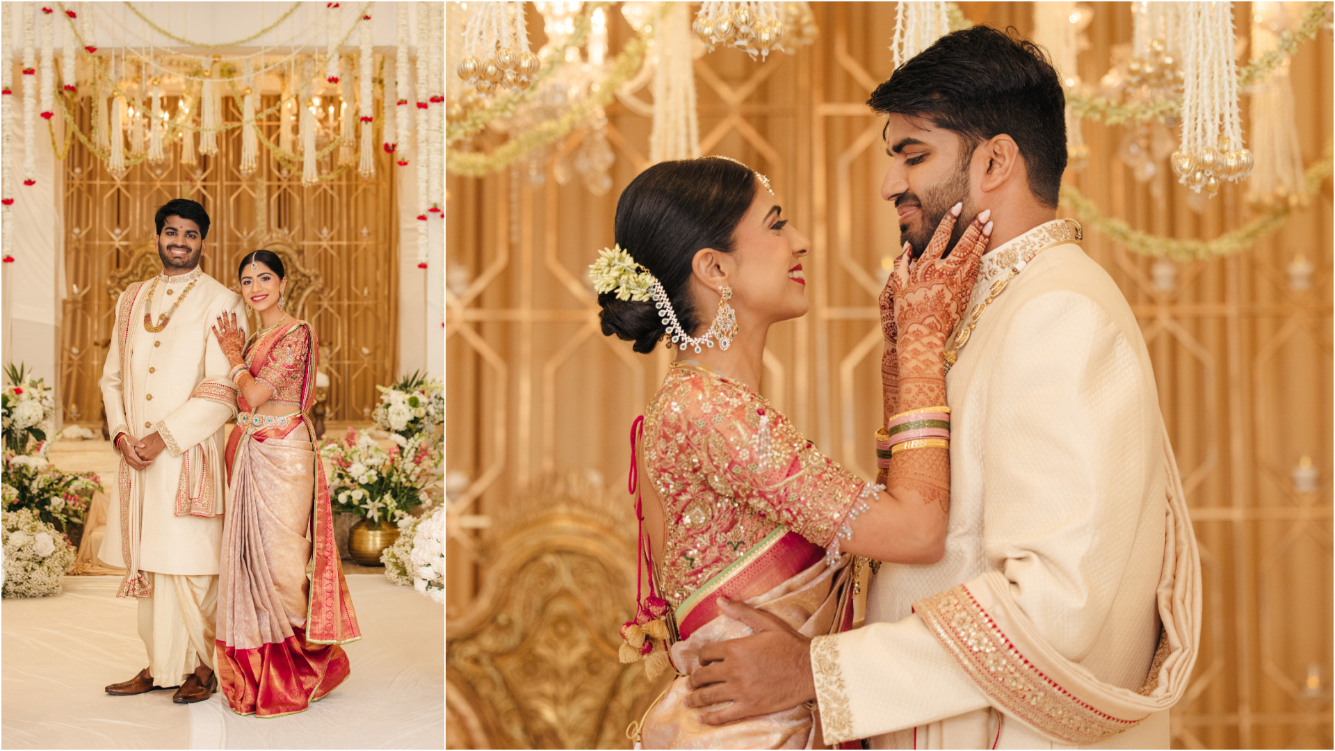 Bride Diya and groom Pritham during their Indian wedding ceremony at The Ingleside Hotel in Pewaukee, Wisconsin, photographed by Shan Photography 4