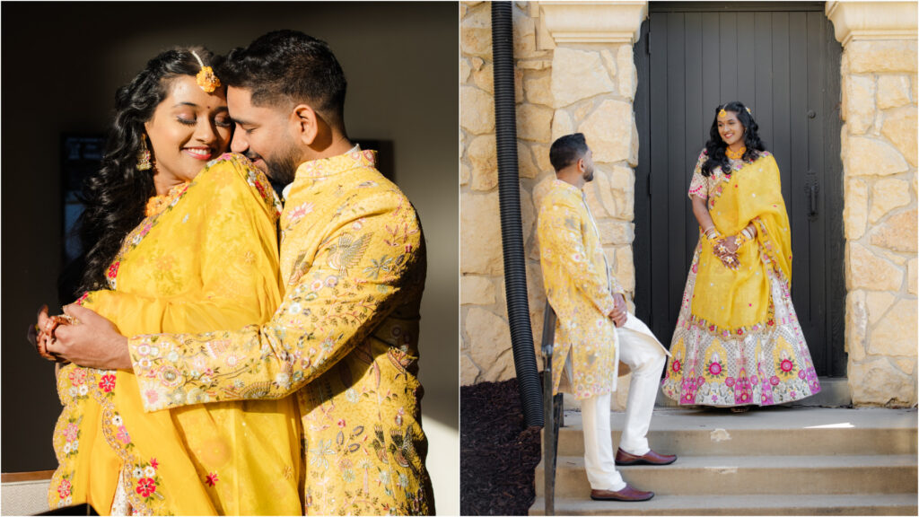 Ria Ankur couple portrait St. Louis wedding Shan Photography